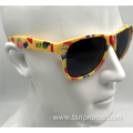 Sunglasses with printed frames